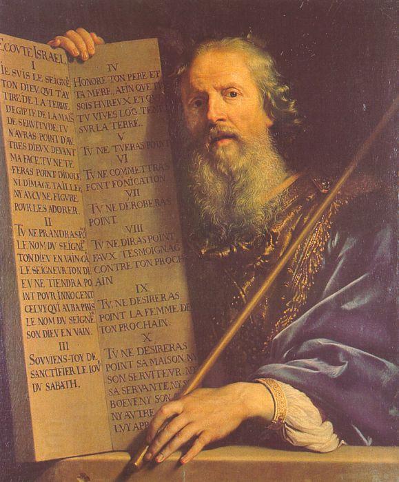 Philippe de Champaigne Moses with the Ten Commandments China oil painting art